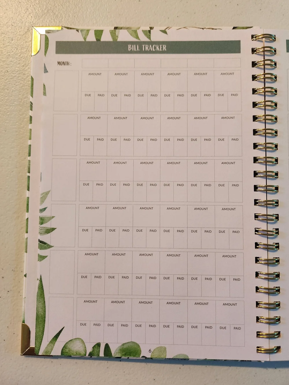 Zicoto Green Budget Planner Notebook